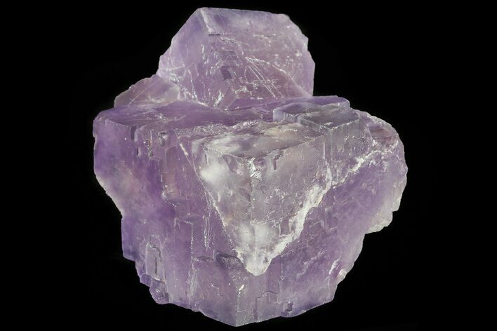 Lustrous Purple Cubic Fluorite Crystals - Morocco #80312